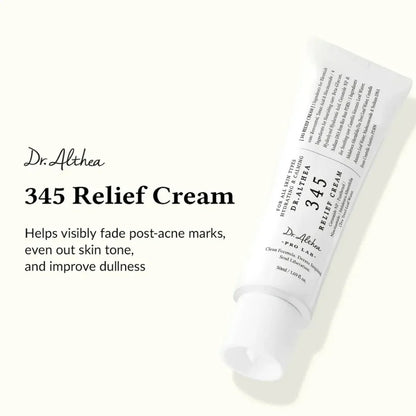Dr. Althea 345 Relief Cream (50ml) Lightweight Moisturizer for Acne-Prone Skin