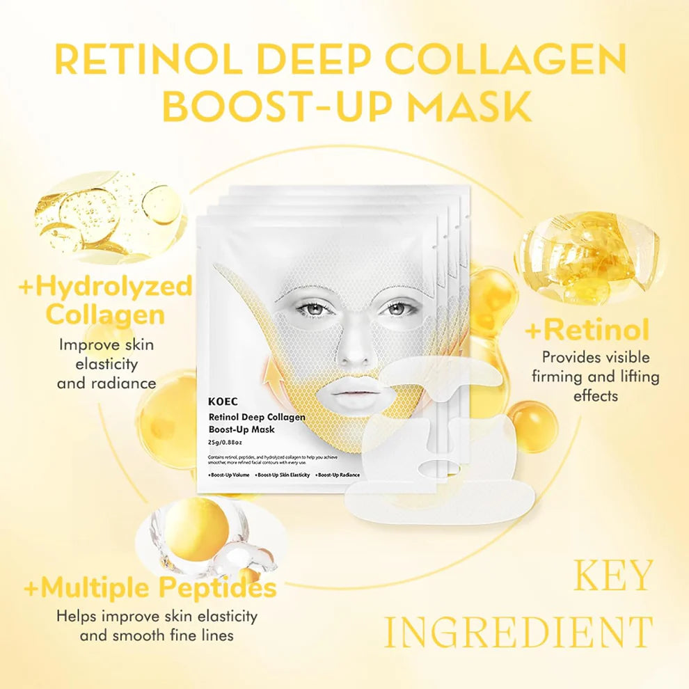 Osole Retinol Deep Collagen Overnight Boost Up Mask - Pack of 4